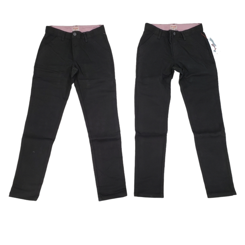NWT Cat & Jack Girls School Uniform Pants Size 12 - Two Pack Ebony